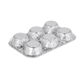 Aluminium en forme de 6 tasses Muffin Pan